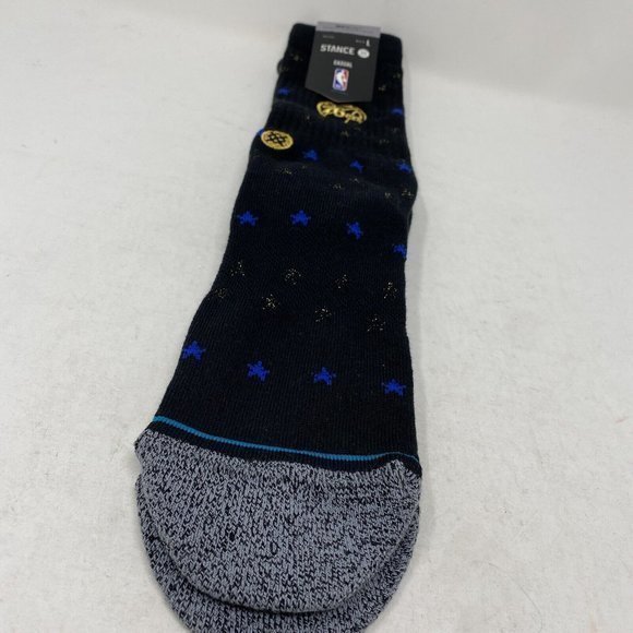 New Stance NBA Philadelphia‎ 76ers 'Trophy PHI'  Crew Socks Large Black - Picture 2 of 7